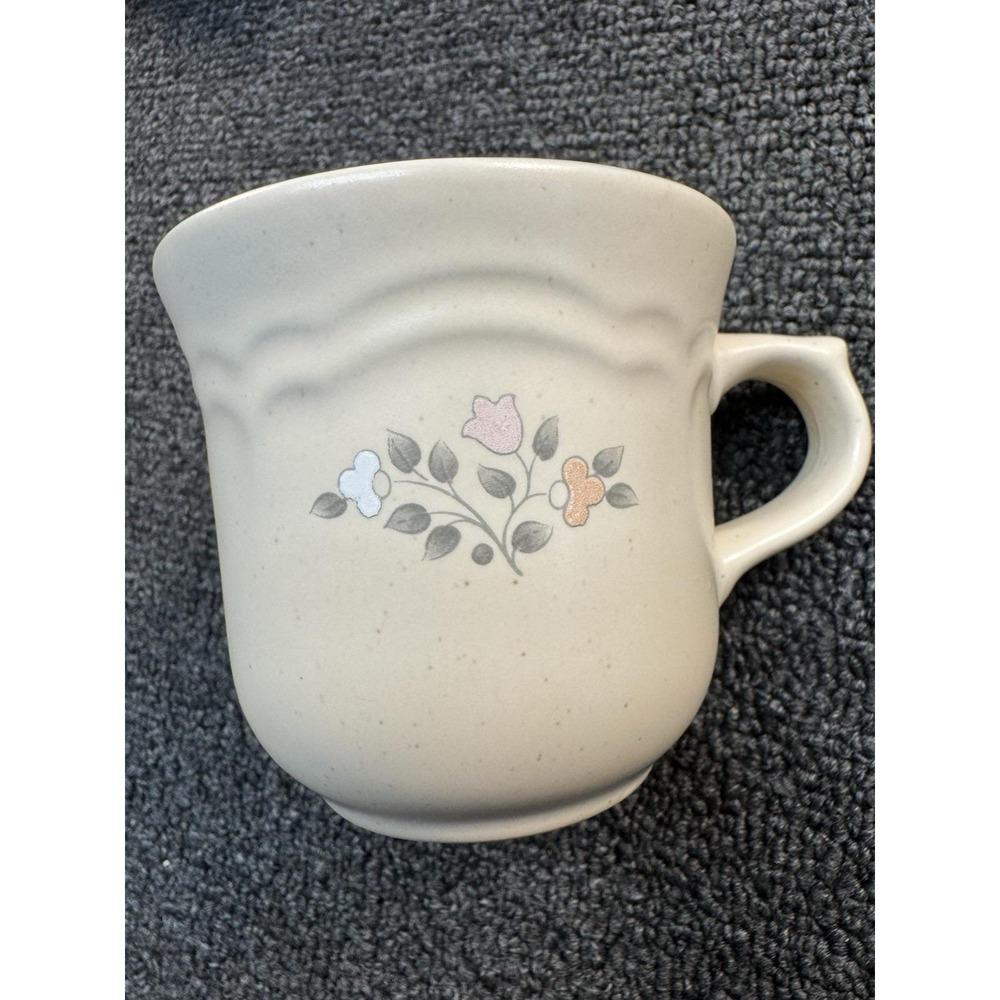 Vintage Pfaltzgraff Remembrance Pattern Stoneware 8oz Coffee Tea Cup